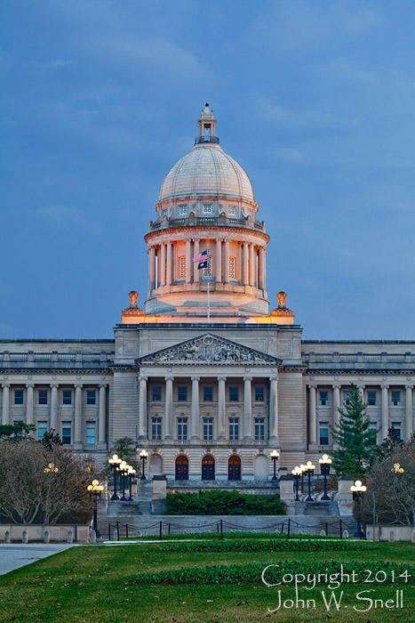 Kentucky Capitol at Dusk