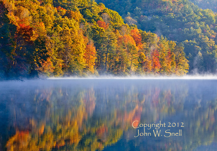 Autumn Mist at Mill Creek Lake